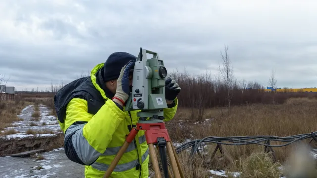 Геодезические замеры в Серпухове Московской области